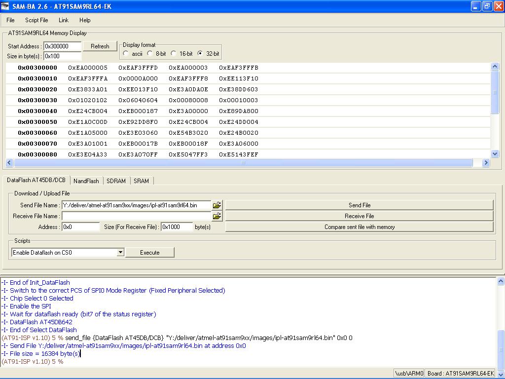 AtmelAT91SAM9RL64EKEvaluationBoard/samba-ipl-img.JPG